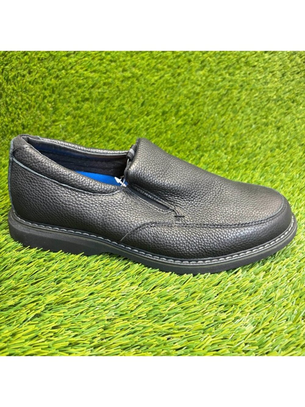 Nunn Bush Otto Mens Size 8E Black Casual Classic Leather Moc Toe Slip On Shoes